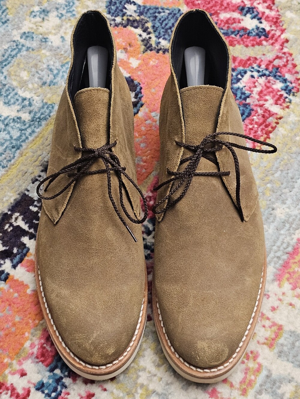 Thursday Boot Co Safari Scout Boots Mens Size 11.5 Brown Suede Chukka Wedge Sole